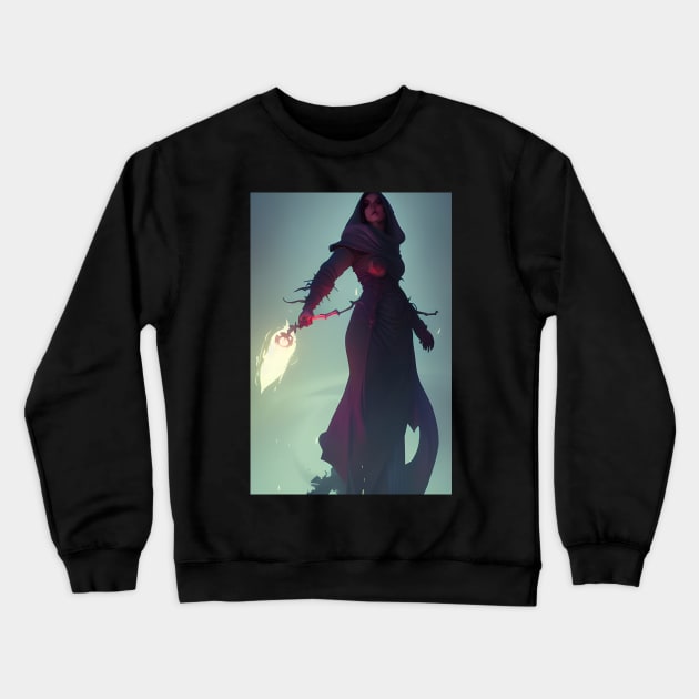 Dark witch Crewneck Sweatshirt by Annka47